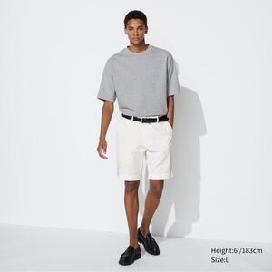 UNIQLO White Stretch Slim-Fit Shorts (9”)